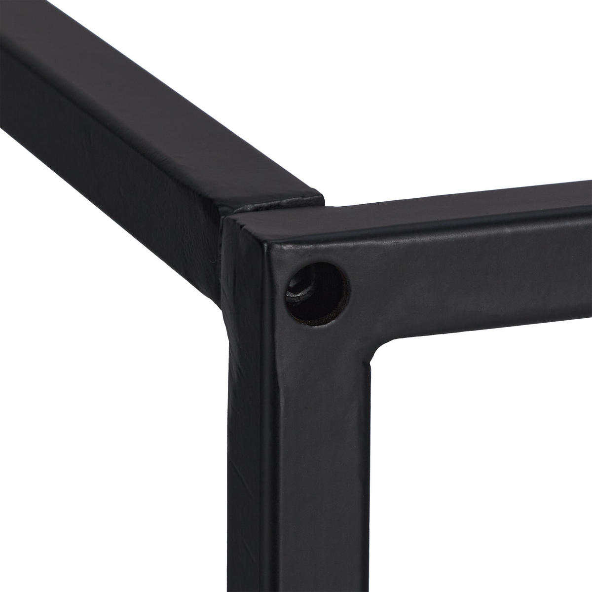 KAMINHOLZREGAL - Schwarz, Metall (30/40/30cm) - Relaxdays