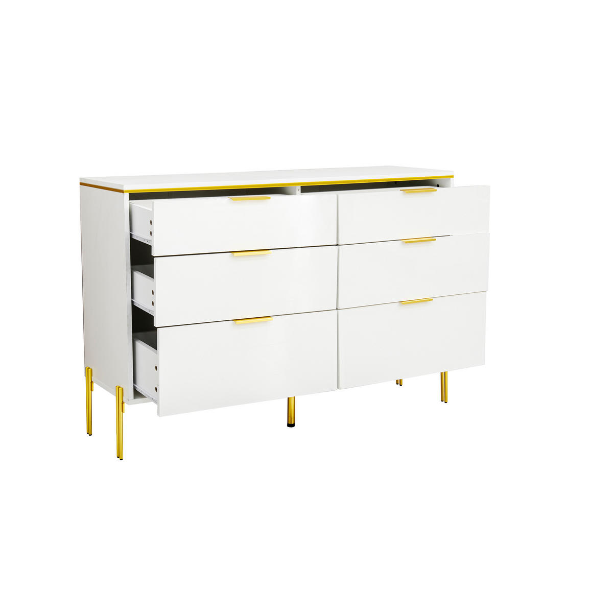 SIDEBOARD Weiß 120/40/85,5 cm - Weiß, Holzwerkstoff (120/85.5/40cm) - PANGIVO