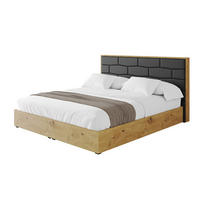 POLSTERBETT mit Bettkasten und Lattenrost, Bett mit Matratze H3/H4 - ENZO8 140x200 Schwarz Kunstleder - Schwarz Hochglanz, Holzwerkstoff/Textil (140/200cm) - ALTDECOR