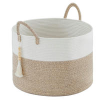WÄSCHEKORB Geflochten 65L 50x33 cm Braun - Multicolor, Naturmaterialien (50/33/50cm)