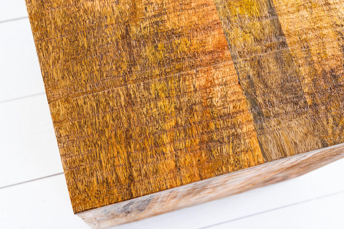 BEISTELLTISCH CURACAO Mango Natur 45 cm 2er Set - Braun, Holz (40/40/45cm) - riess-ambiente