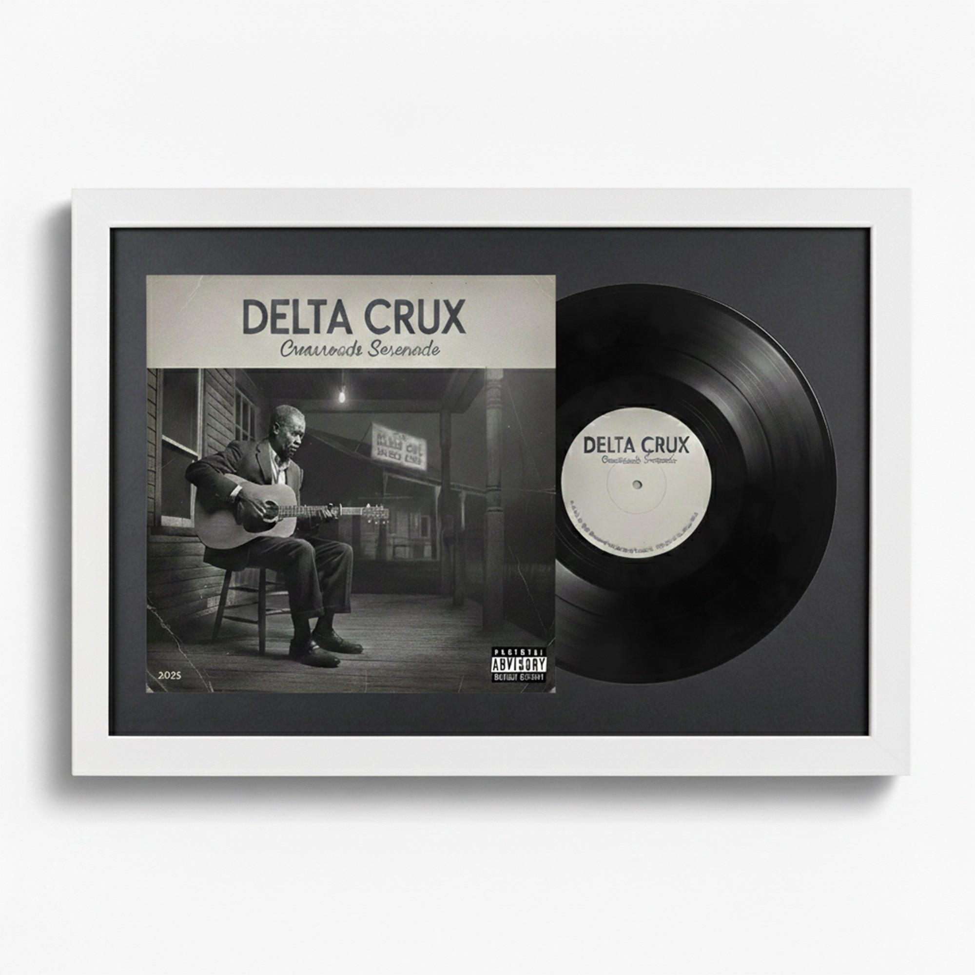 SCHALLPLATTEN BILDERRAHMEN 40/60 2er Set - Weiß, Holz (60/40cm) - K-Möbel