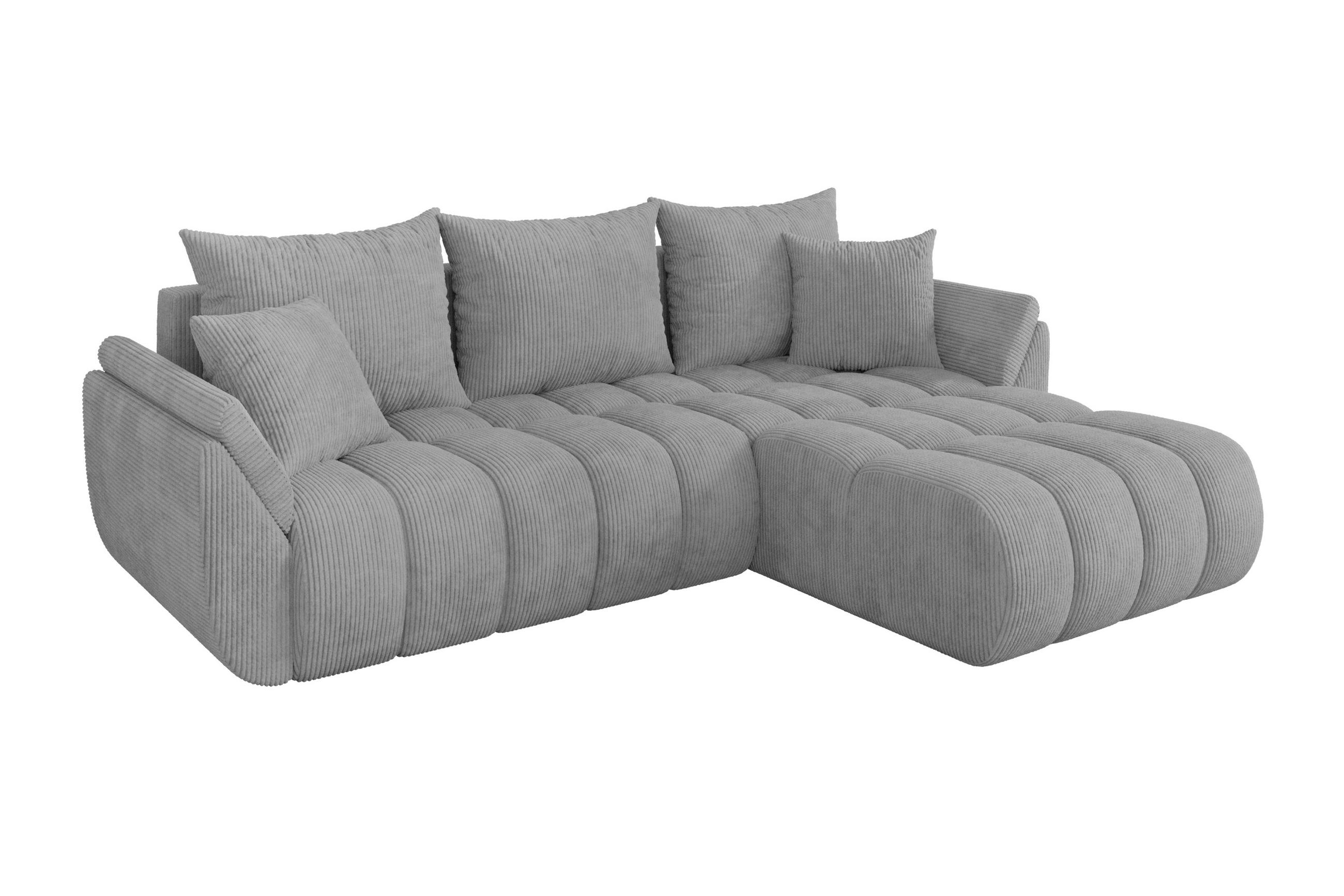 Altdecor Ecksofa Grau 277x194 cm