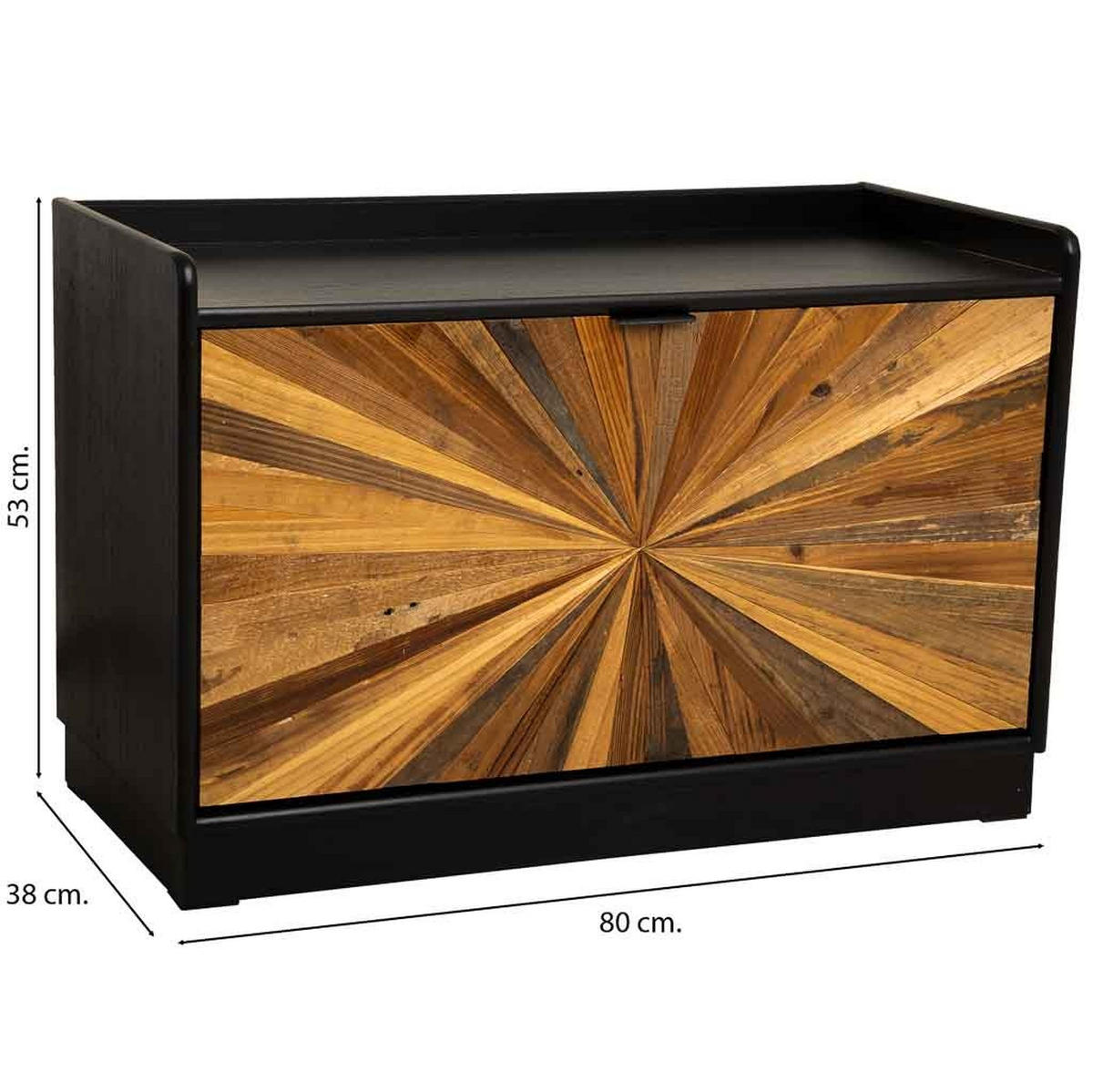 SCHUHREGAL aus Holz, braun, 80x38x53cm - Braun, Holzwerkstoff (80/53/38cm) - Wanderlust