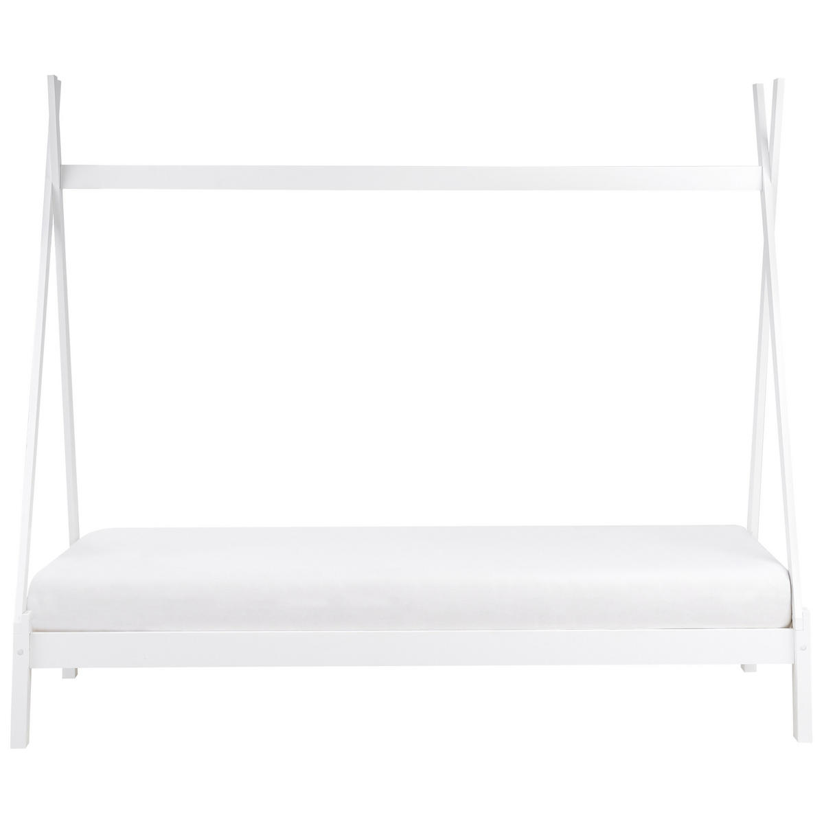 KINDERBETT 90/200 cm Weiß Devay - Weiß, Holz (90/200cm) - Beliani
