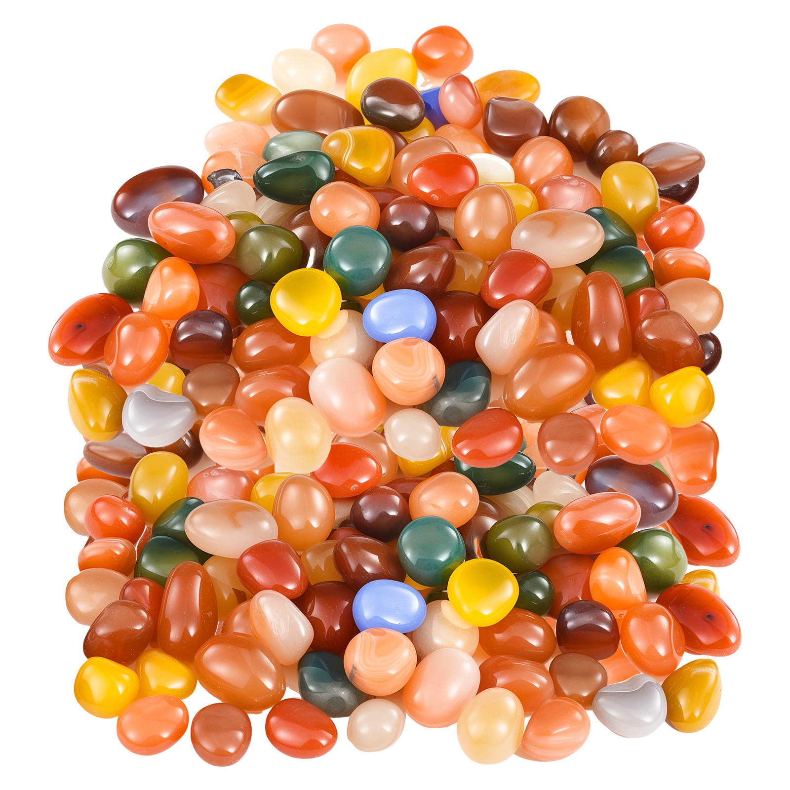 EDELSTEINE Kinder 410g 15-20mm Bunte Halbedelsteine Schatzsuche Set - Multicolor, Textil (1.5/1/2cm)