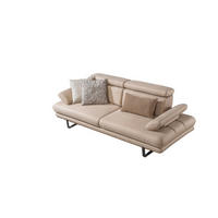 2 Sitzer SOFA Energy Nubuk Beige - Beige, Textil/Metall (200/80/100cm) - Villa Möbel