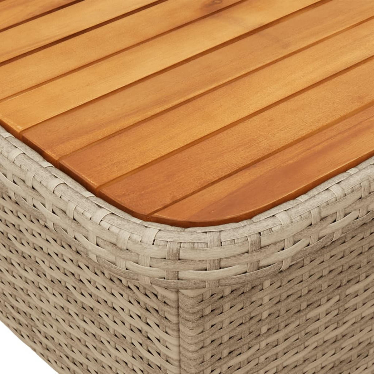 GARTEN-ESSGRUPPE 5-teilig Mit Kissen Beige Poly Rattan - Beige, Kunststoff - vidaXL