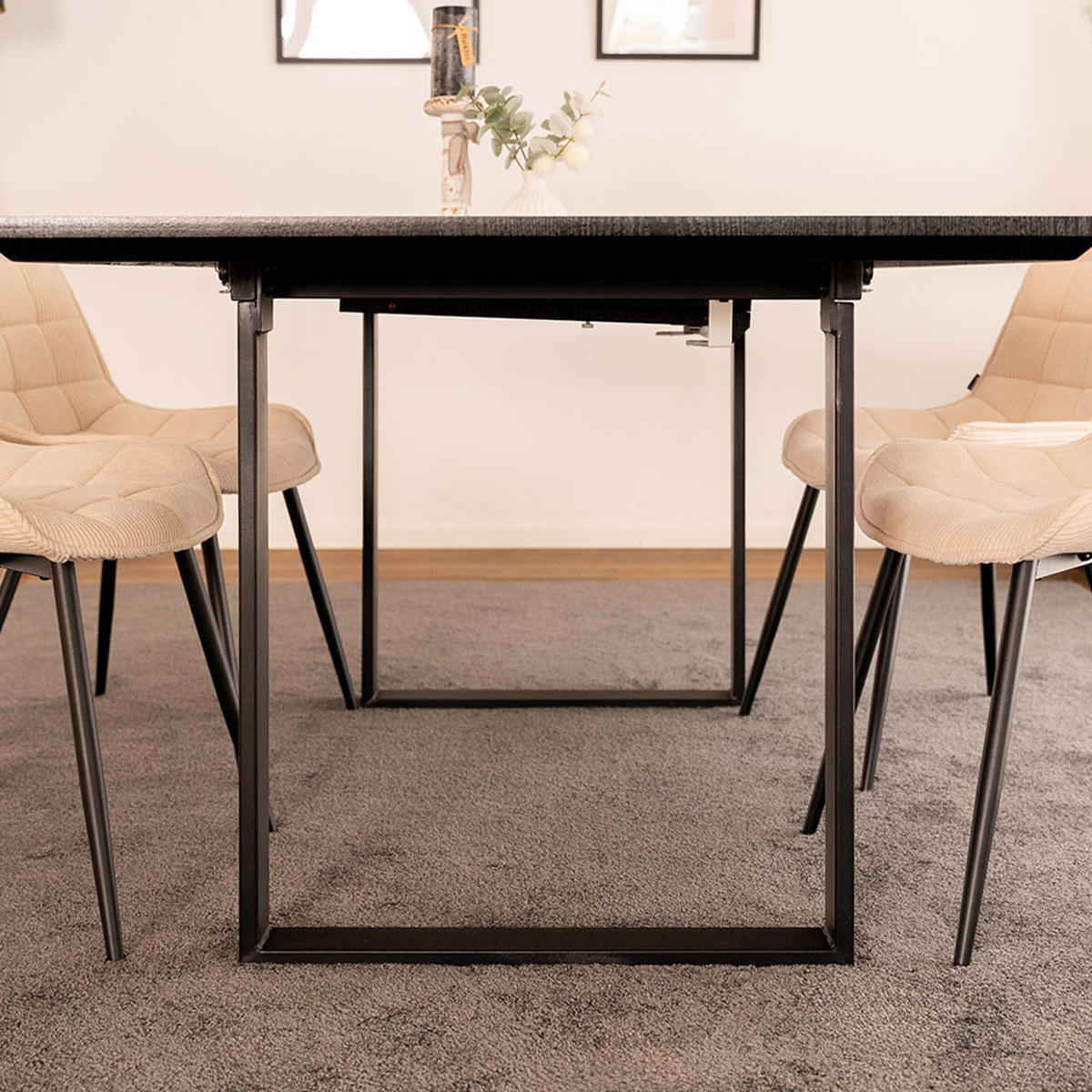 ESSTISCH ECKIG AVENCIA - Dark Oak, 200 x 100 cm - Schwarz, Holz (160/100/4cm) - Home Deluxe