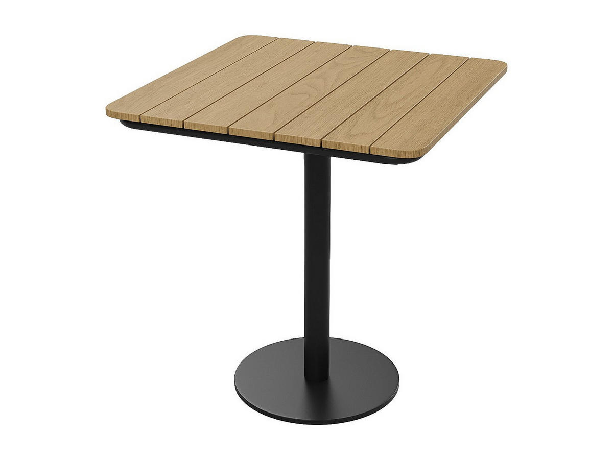 GARTENTISCH - 2 Personen - Metall - Schwarz - - Schwarz, Metall (70/70/75cm) - Vente-Unique