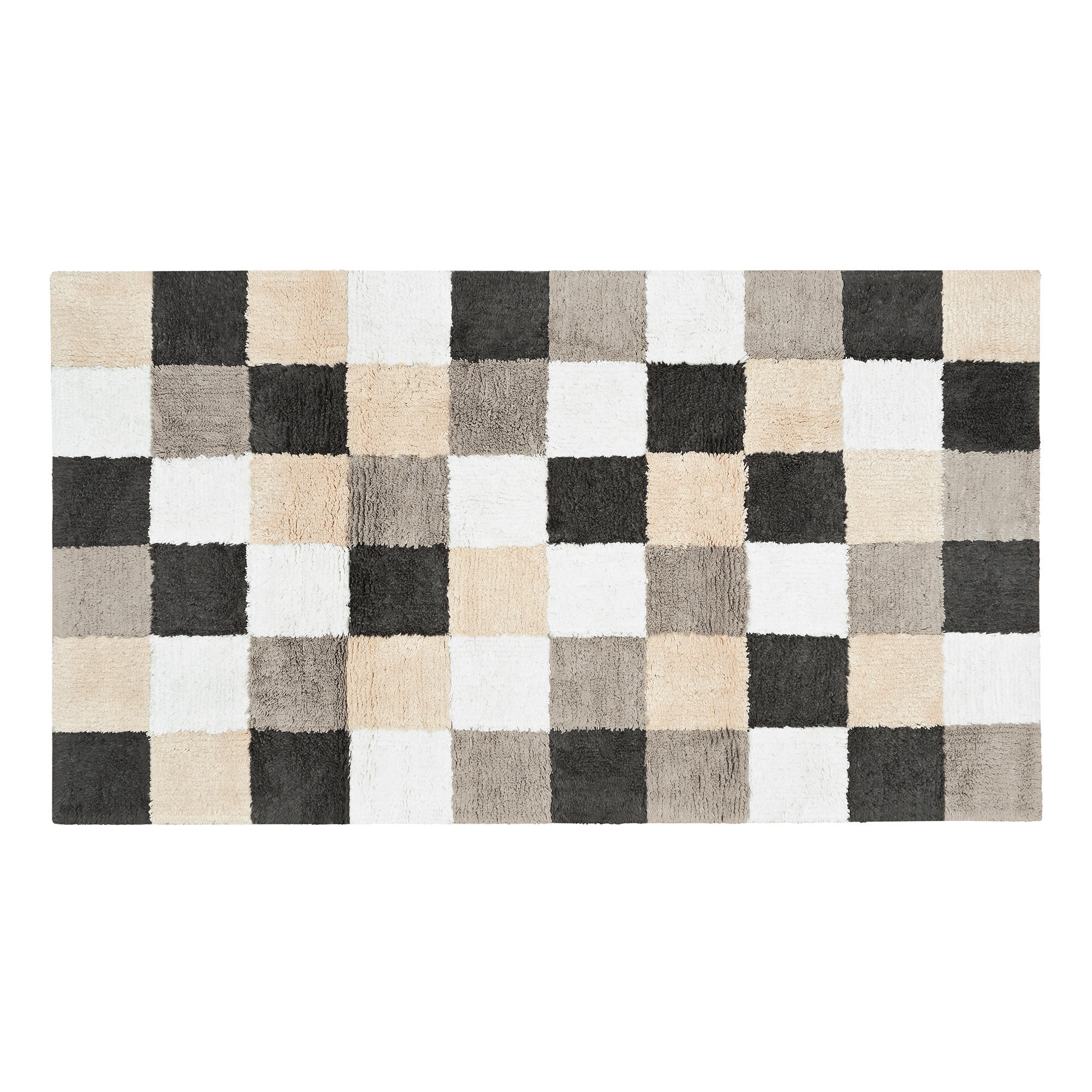 BADTEPPICH SQUARE 1011 NATUR - 37 - Beige, Textil (70/120cm) - Cawoe