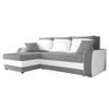 ECKSOFA Kris Lux - Schwarz/Weiß, Holz/Kunststoff (238/147cm) - MIRJAN24