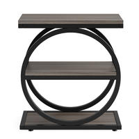 COUCHTISCH, Grau, mit 3 Ablagefächern, Stauraum - Grau, Holzwerkstoff (30/60/65cm) - Kaket