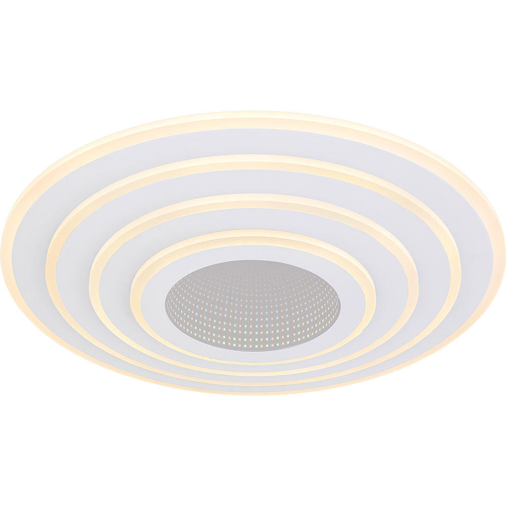 LED DECKENLEUCHTE Jocelyn Weiß Metall - Weiß, Metall (42/42/7cm) - Globo Lighting