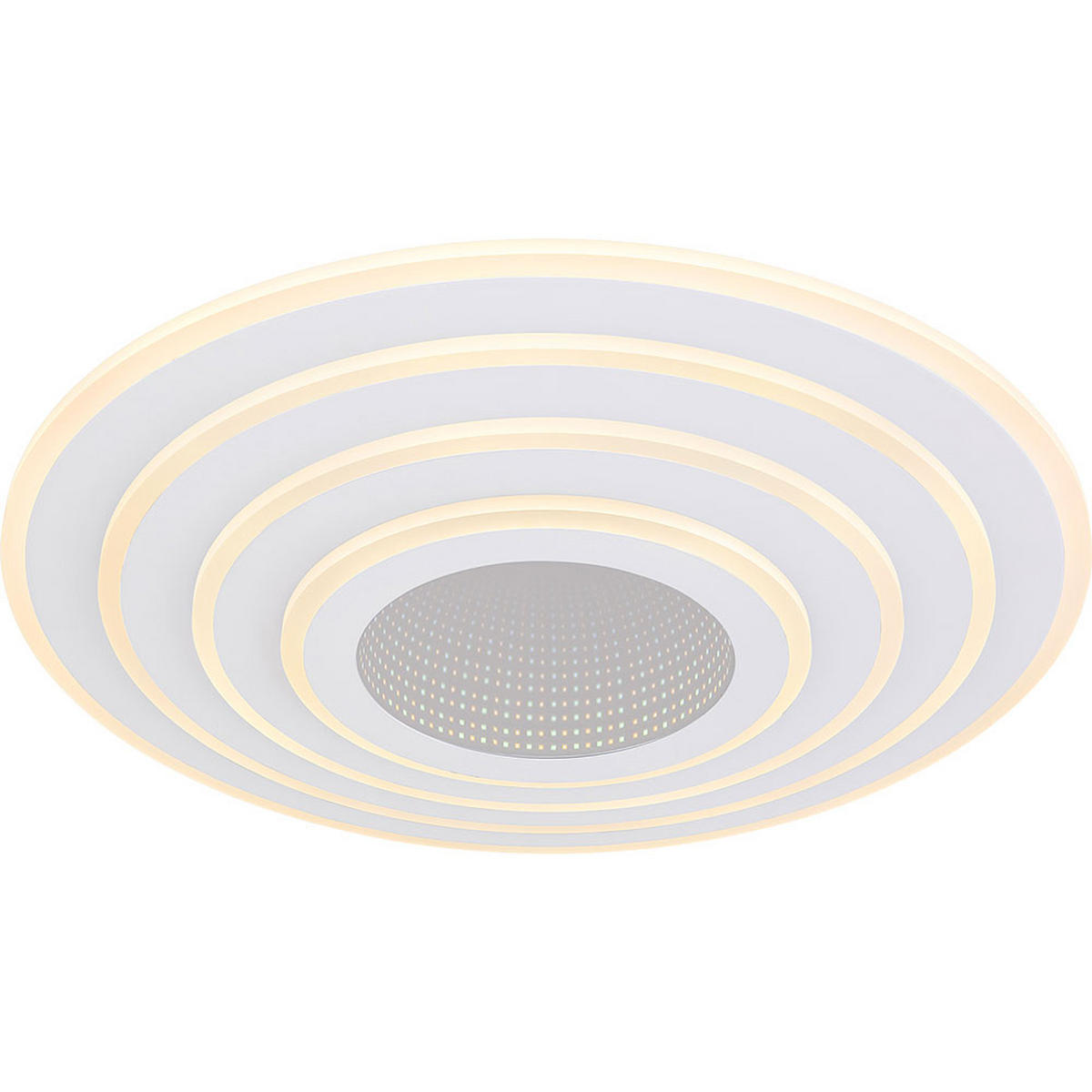 LED DECKENLEUCHTE Jocelyn Weiß Metall - Weiß, Metall (42/42/7cm) - Globo Lighting