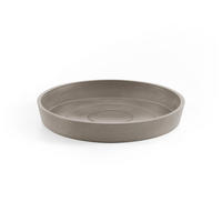 BLUMENTOPFUNTERSETZER rund 18/18/2,5 cm Taupe - Taupe, Kunststoff (18/2.5cm) - Ecopots