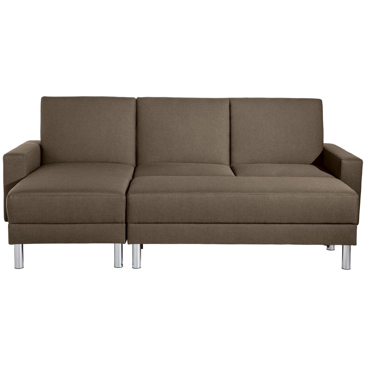 FUNKTIONSSOFA mit Hocker Katryna Flachgewebe sahara - Sahara, Kunststoff (144/92/230cm) - 58aufmkessel