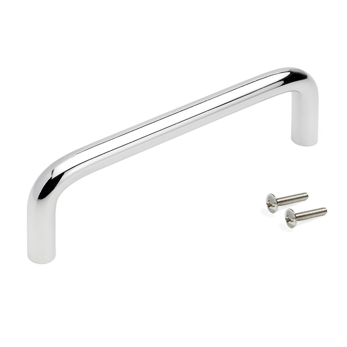 MÖBELGRIFFE Coimbra, L104mm, 96mm Achsenabstand, Stahl, Verchromt 20er-set - Chromfarben, Metall (14/5/25cm) - EMUCA