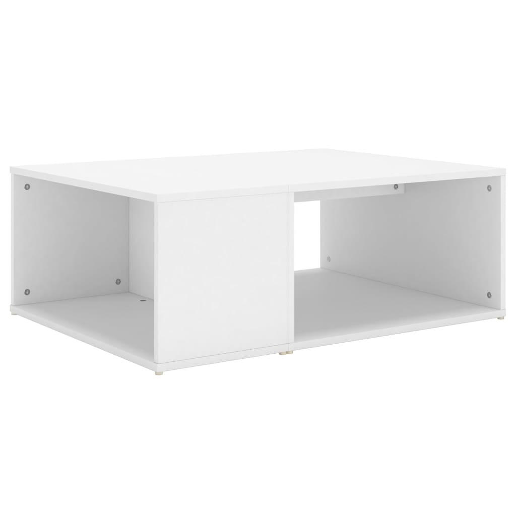 furnicato Couchtisch Weiß 90x33x67 cm