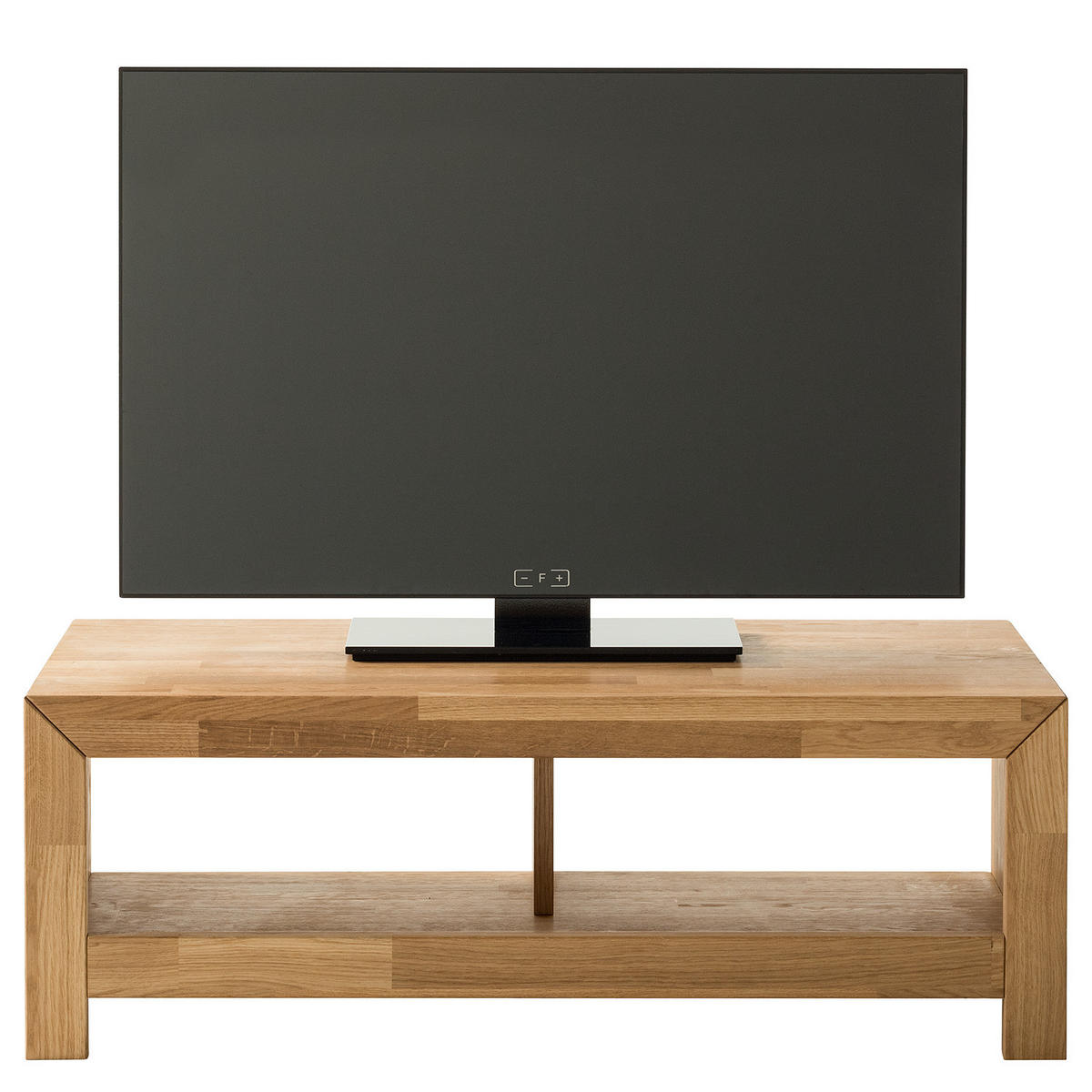 TV-LOWBOARD - Massivholz - Eichefarben, Holz (100/35/50cm) - home24