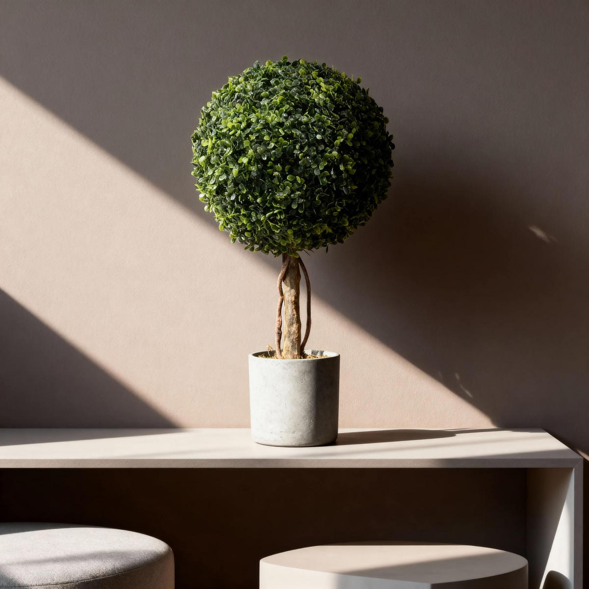 KÜNSTLICHE Buchsbaum 33/33/60 - Grün, Kunststoff (63cm) - Mobili Rebecca