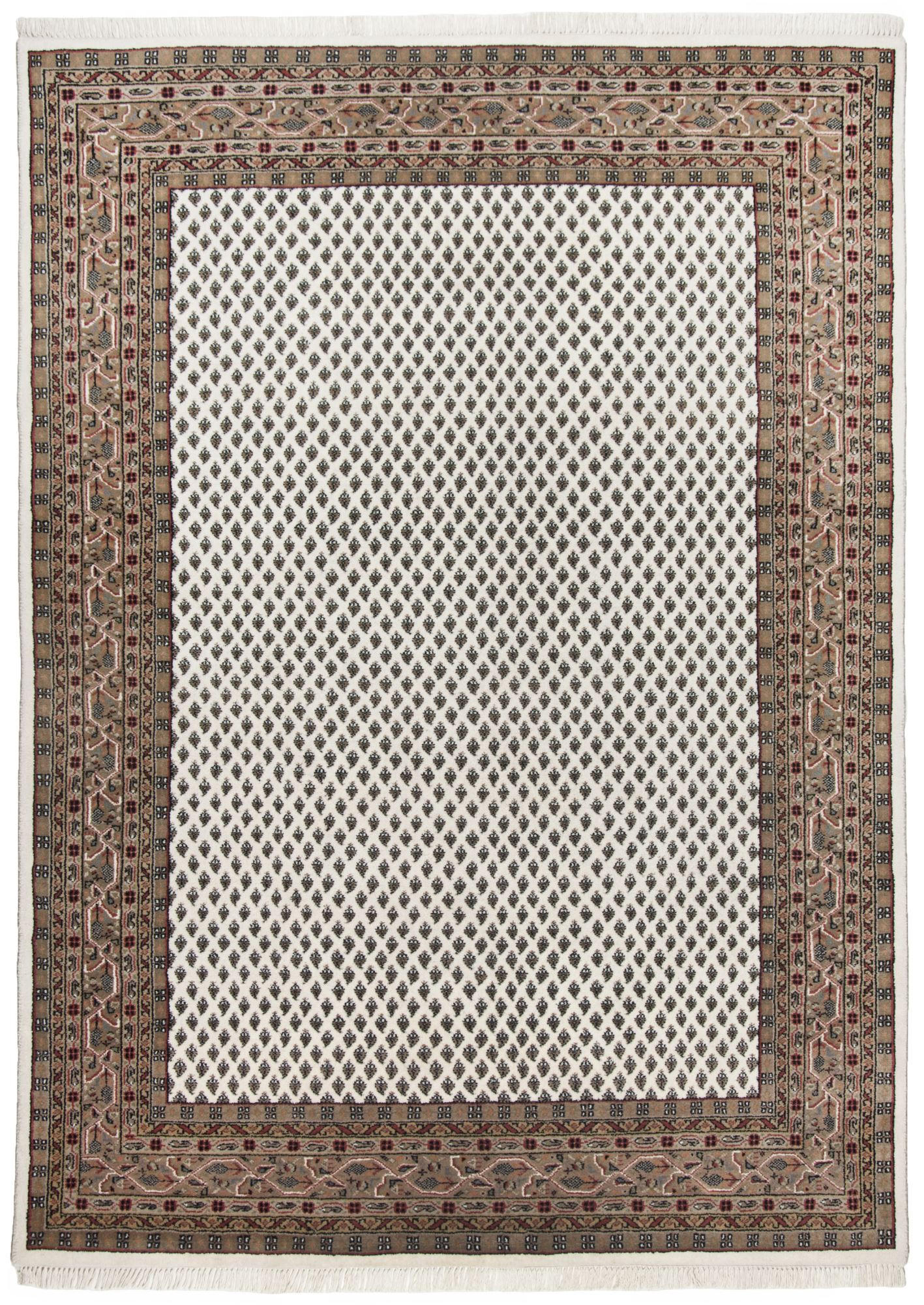 ORIENTTEPPICH Indo Mir, klassisch, strapazierfähig 170x240 cm - Creme, Textil (170/240cm) - Rug and Roll