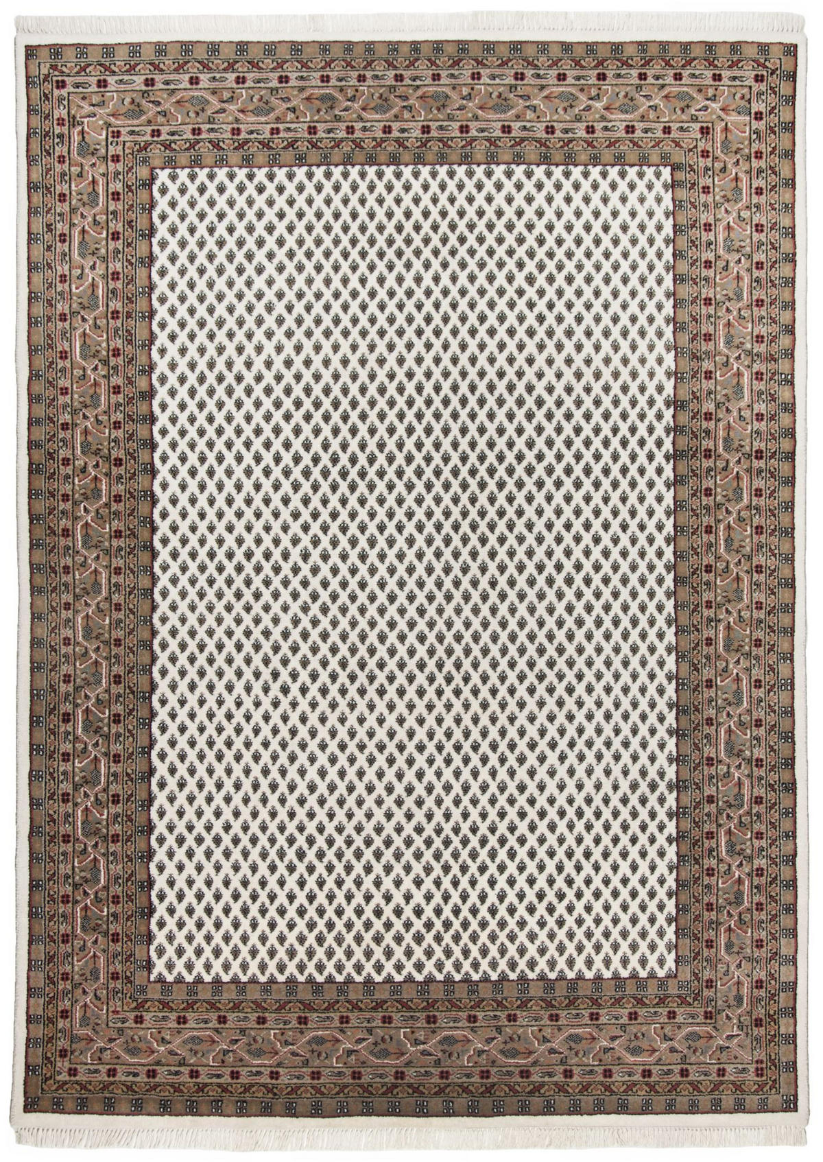 ORIENTTEPPICH Indo Mir, klassisch, strapazierfähig 90x160 cm - Creme, Textil (90/160cm) - Rug and Roll