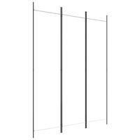 PARAVENT, Klappbar, 3-Teilig, 150/220 cm, aus Stoff, Weiß - Weiß, Textil (150/200/150cm) - vidaXL