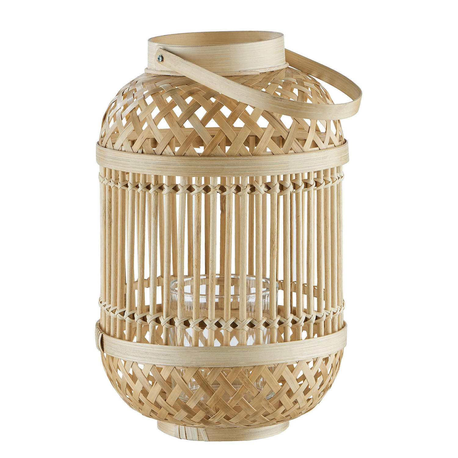 LATERNE Bamboo Nights - Braun, Holz (20/30/20cm) - BUTLERS