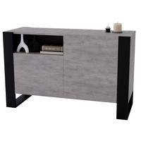KOMMODE Karo 120/75/43.6 - Schwarz/Grau, Holzwerkstoff (120/75/43.6cm) - RAUMHIRSCH FURNITURE