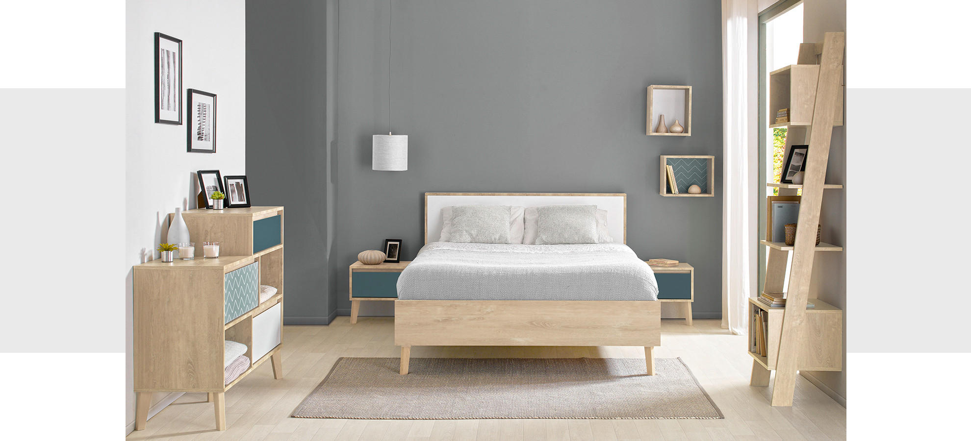 Schlafzimmer mit Dachschräge clever einrichten