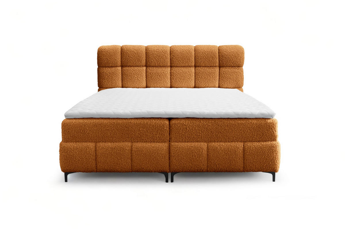 BOXBETT Sophie In Rolf - Honig, Holzwerkstoff/Textil (160/200cm) - Fun Möbel
