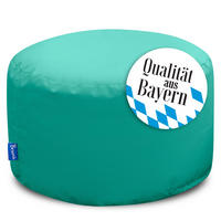 SITZPOUF L türkis - Türkis, Textil (500/300/500cm) - Bruni