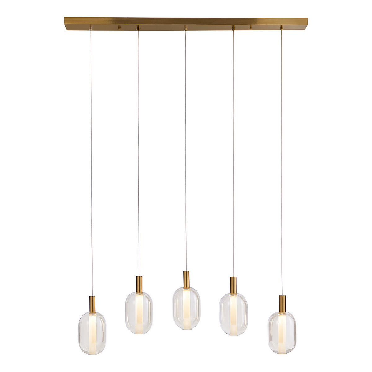 PENDELLEUCHTE Exemplar - Goldfarben, Glas (110/13/120cm) - Butlers