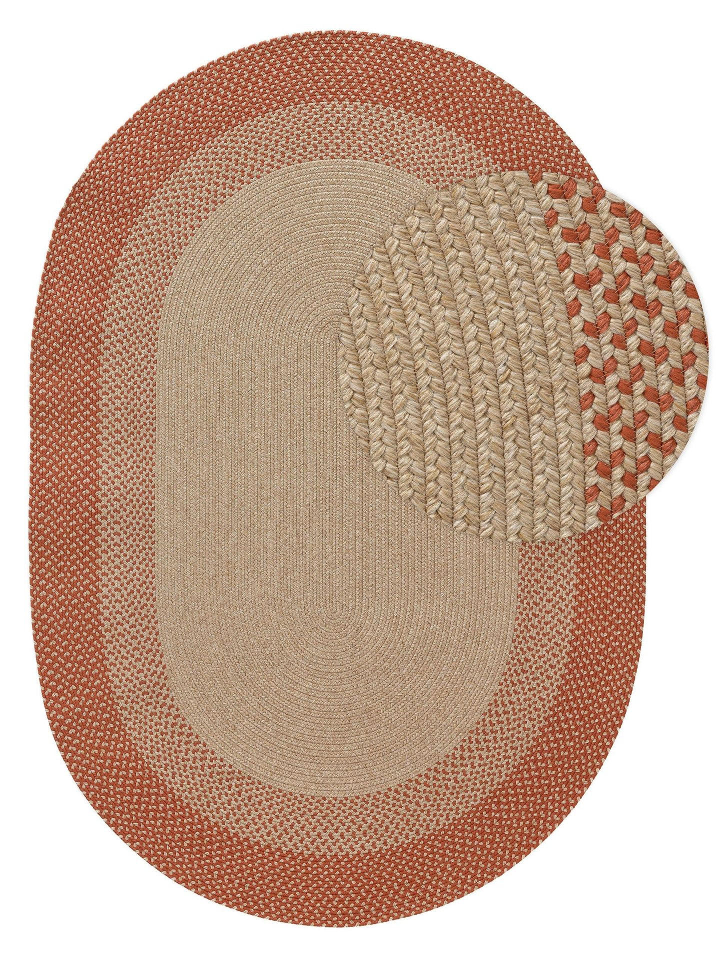 OUTDOORTEPPICH Nandi Terracotta 140/200 cm - Braun, Kunststoff/Textil (140/1cm) - KUNSTLOFT