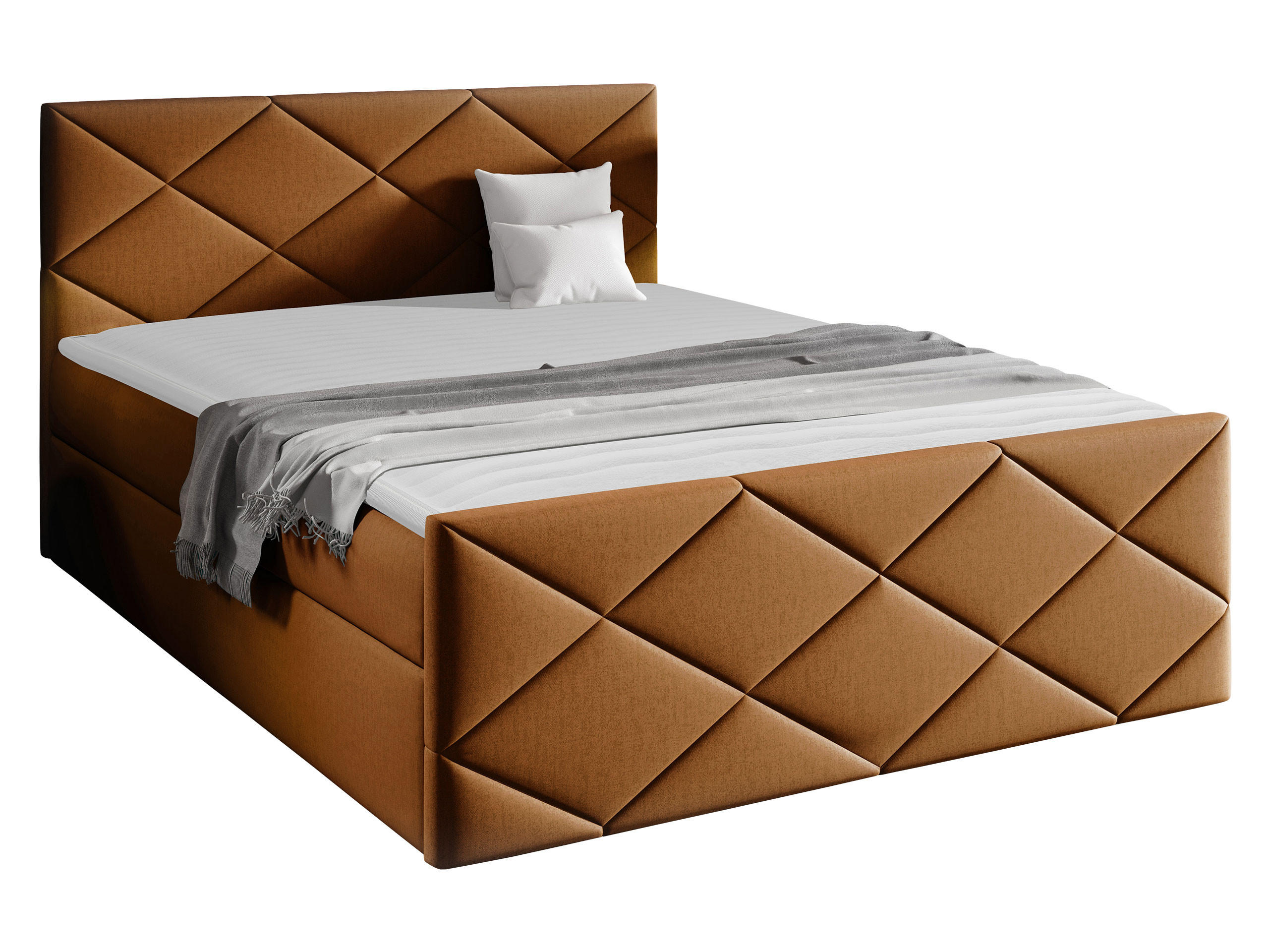 BOXBETT Herkules - Bronzefarben, Holz (120/200cm) - MIRJAN24