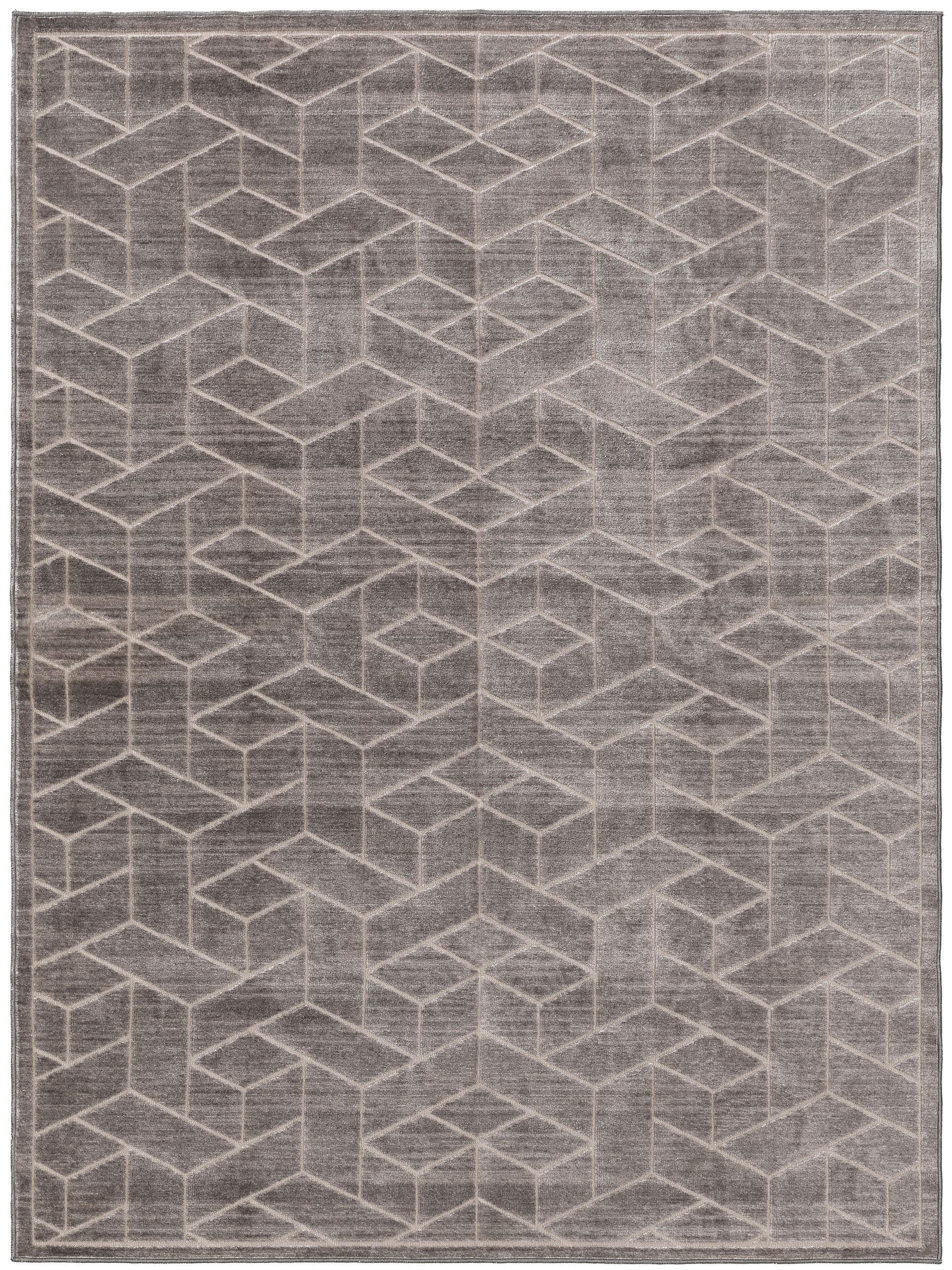 TEPPICH Daisy Grau 140x200 cm - Grau, Textil (140/200cm) - benuta