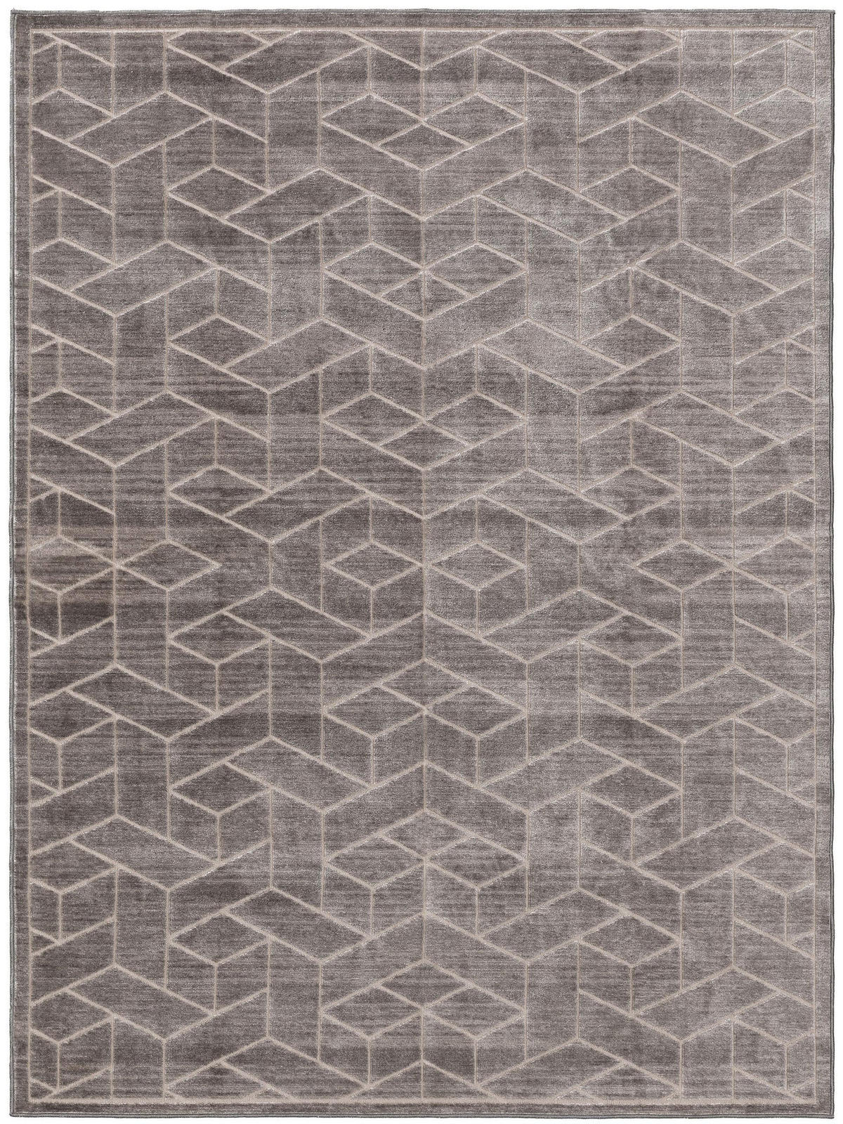 TEPPICH Daisy Grau 140x200 cm - Grau, Textil (140/200cm) - benuta