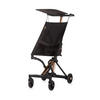 BUGGY Unique schwarz Aluminiumrahmen faltbar 3-Punkt-Gurt Tasche - Schwarz, Metall (58/33/92cm) - Chipolino