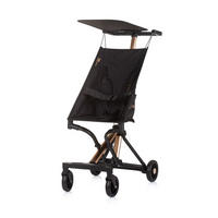 BUGGY Unique schwarz Aluminiumrahmen faltbar 3-Punkt-Gurt Tasche - Schwarz, Metall (58/33/92cm) - Chipolino