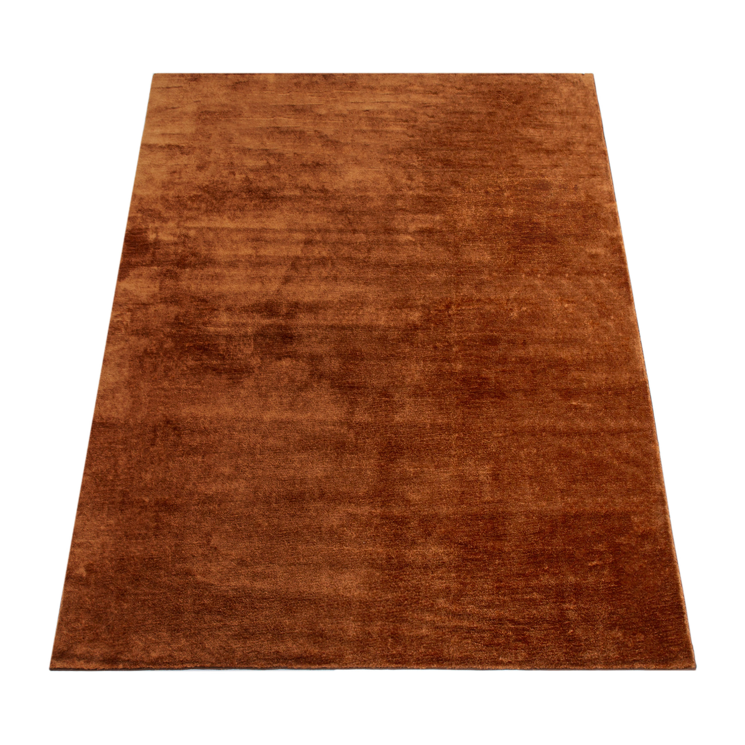 Paco Home Kurzflorteppich Kupfer 160x220 cm