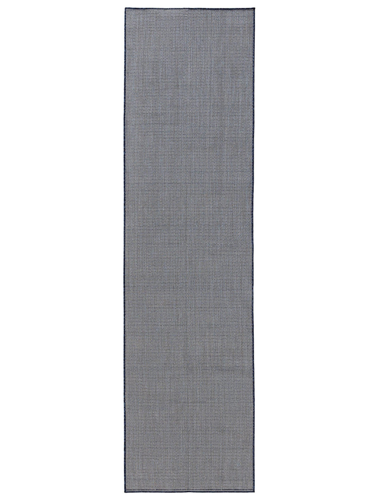 OUTDOORTEPPICH Lou Blau 70x200 cm - Blau, Kunststoff (70/200cm) - benuta