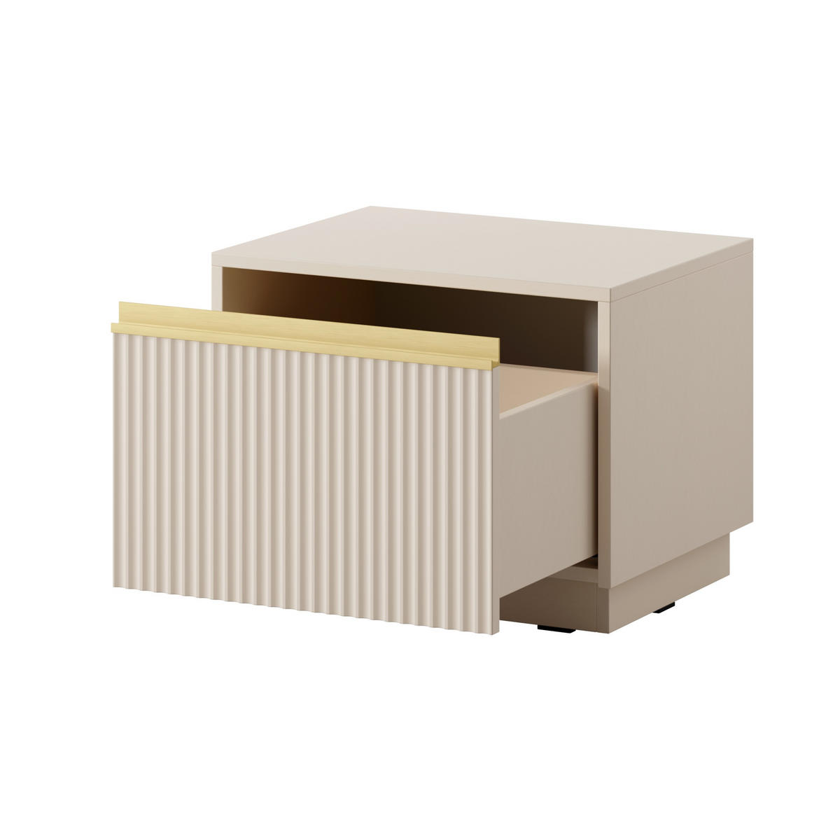 NACHTTISCH MAESTRO 54/42/39 cm Beige - Beige, Holzwerkstoff (54/42/39cm) - MASSENO