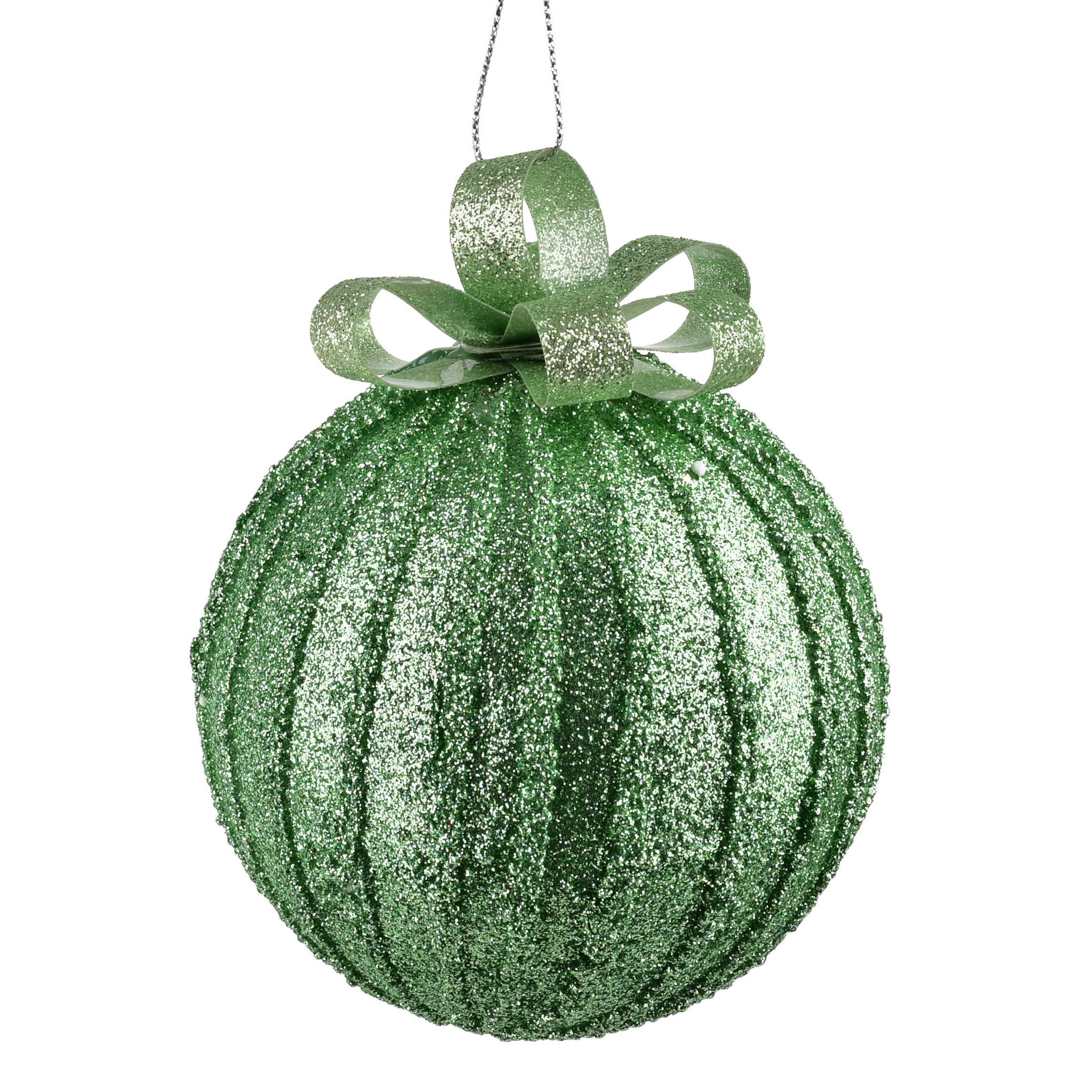 WEIHNACHTSKUGEL Santa Lila Styropor - Grün, Kunststoff (12/12/14cm) - Mondex