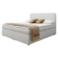 BOXBETT Bonny - H3 - Hellgrau/Schwarz, Holz/Holzwerkstoff (160/200cm) - MIRJAN24