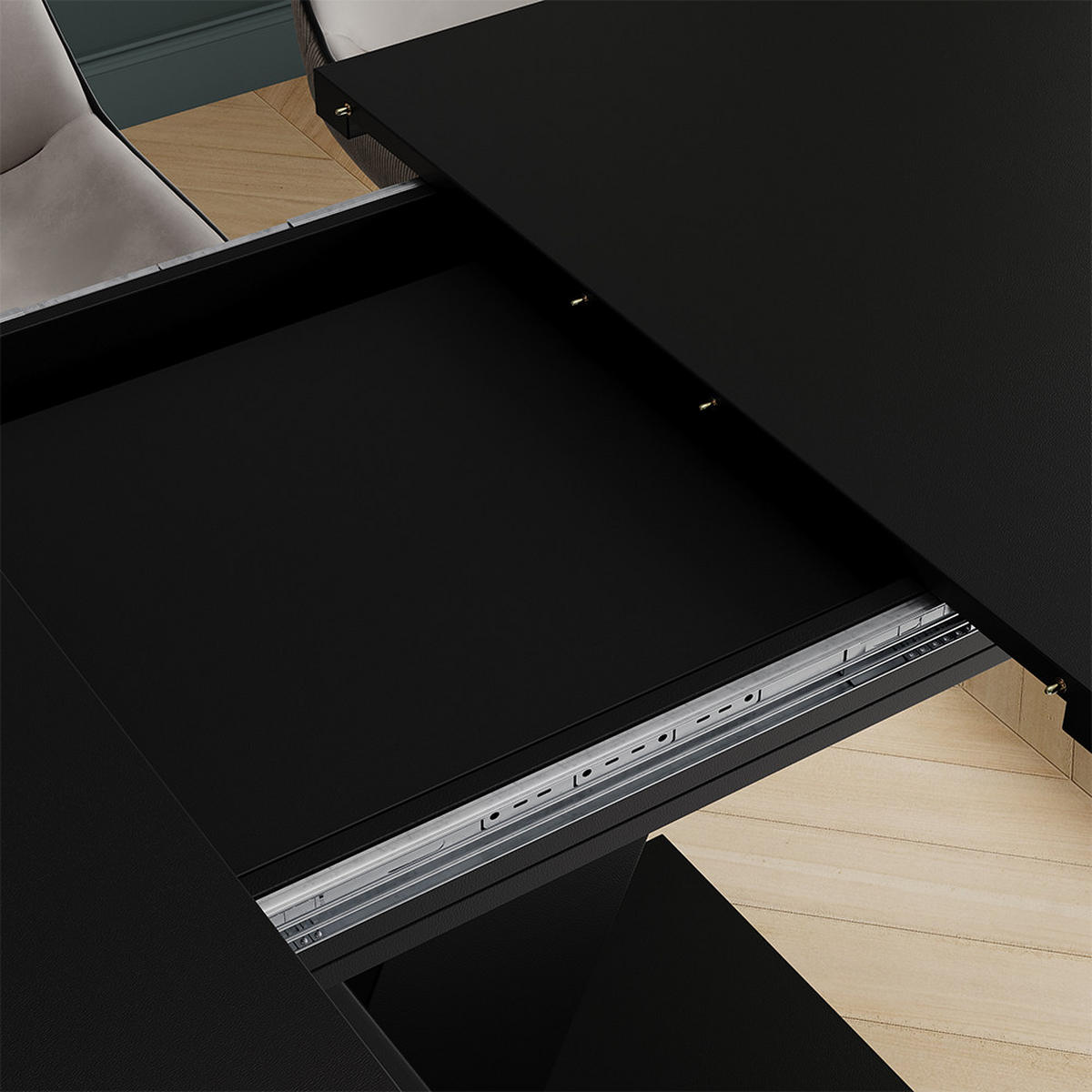 JEDÁLENSKÝ STÔL Fenaro čierna - čierna, kompozitné drevo (80/120/77.4cm) - Vicco