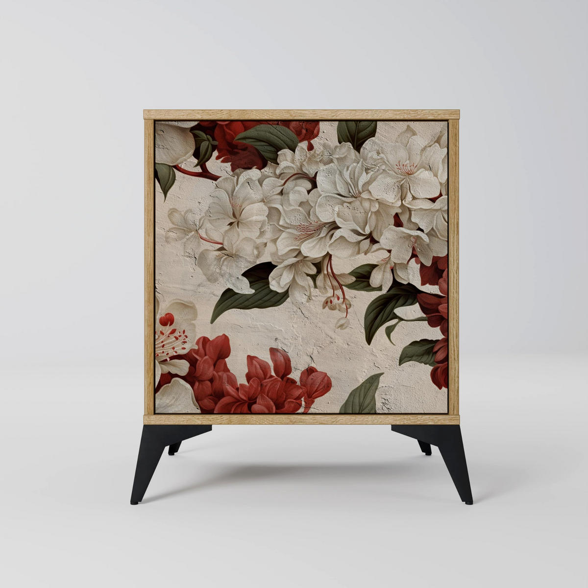 SIDEBOARD EPHEMERAL DAYS, Eichefarben, 57,5x42x57,5 cm, Ohne Füße - Eichefarben/Multicolor, Holzwerkstoff (57.5/57.5/42cm) - SpaceRebels