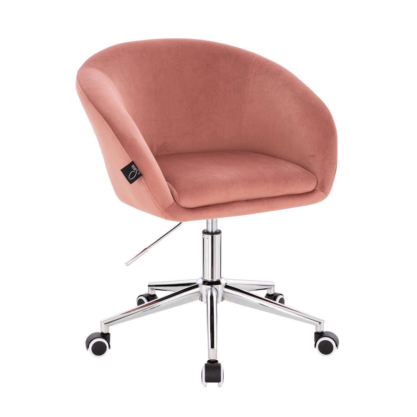 DREHSTUHL LOUISA Samt Pink - Rosa, Textil (60/83/62cm) - SVITA