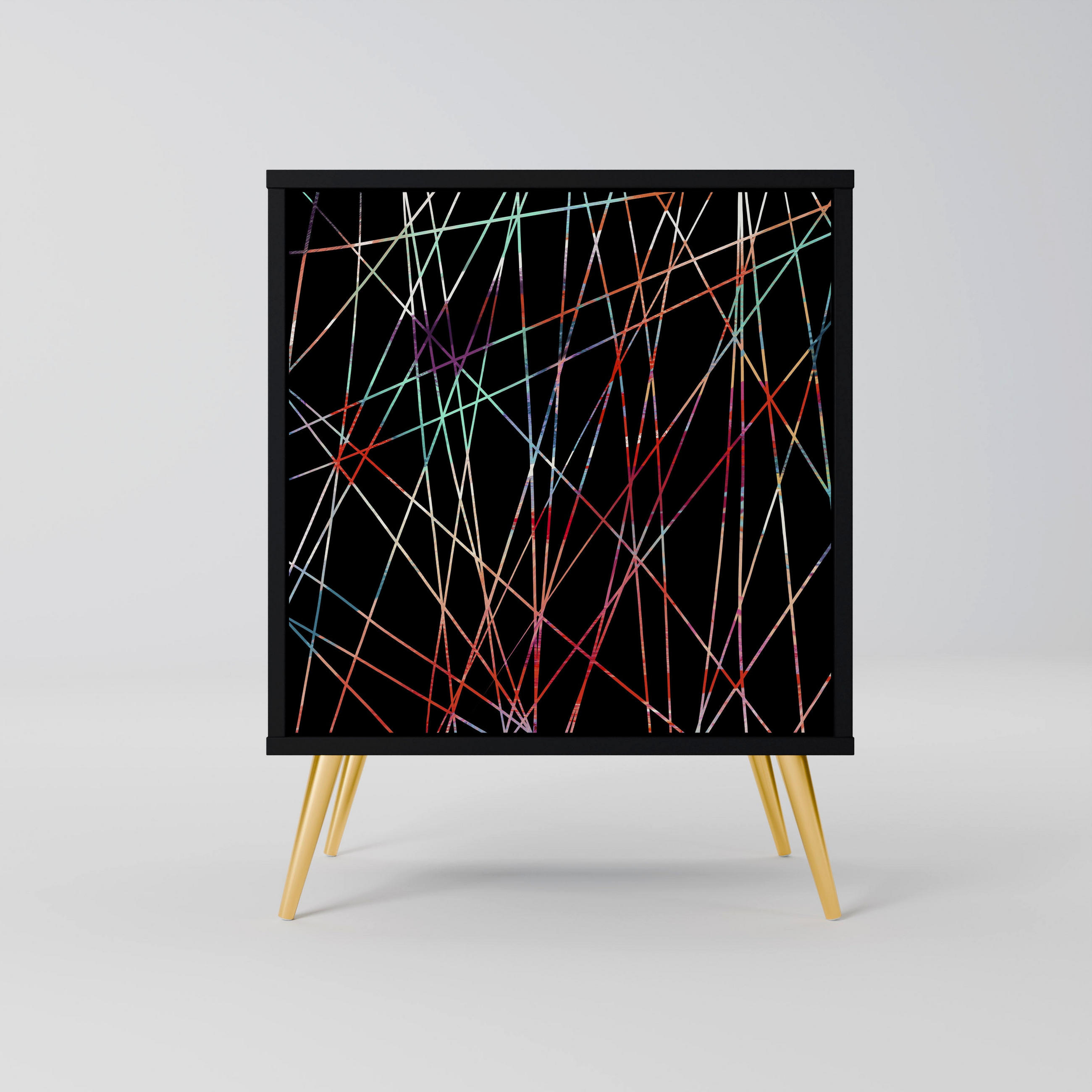 SpaceRebels Sideboard Schwarz 57.5x75.5x42 cm