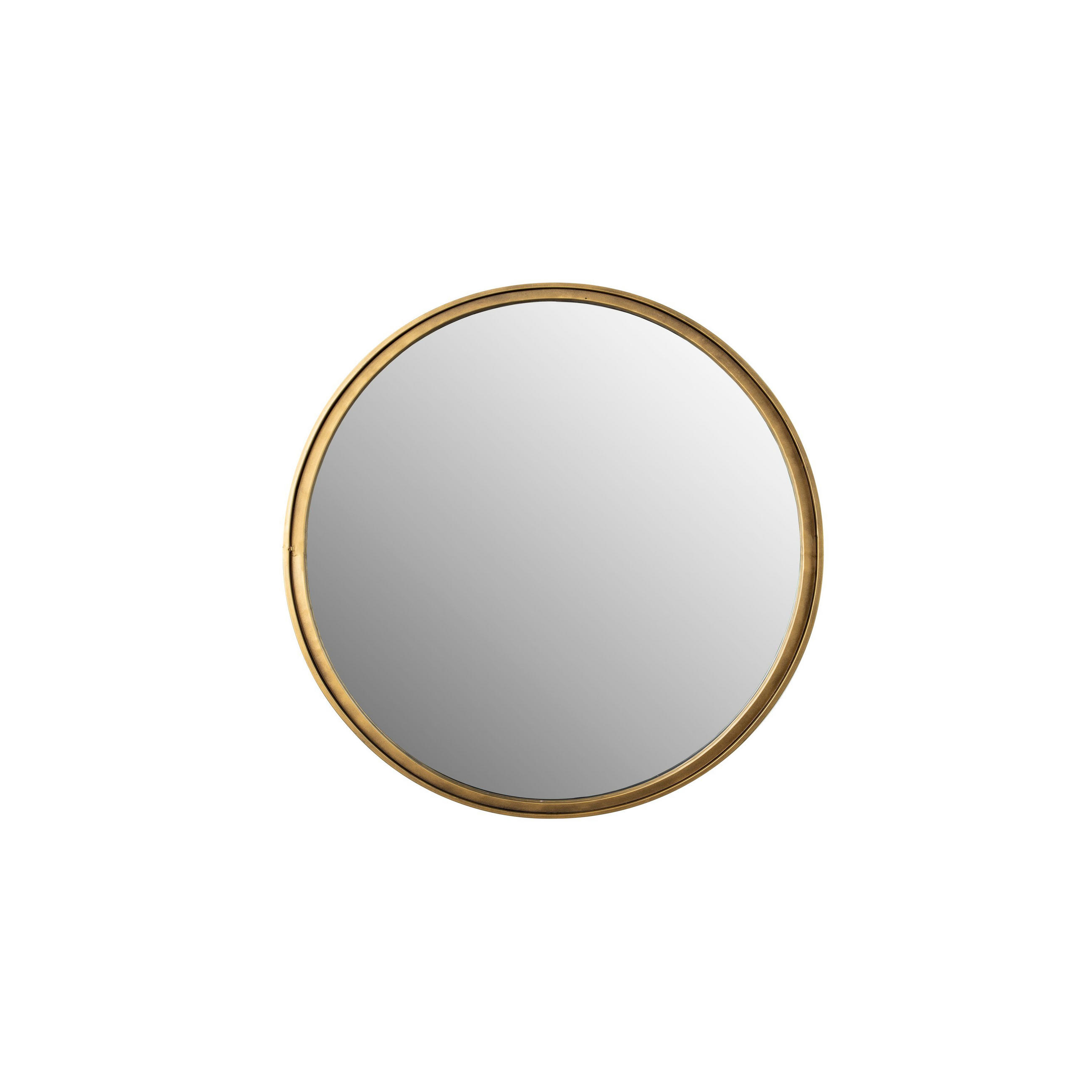 WANDSPIEGEL Matz Spiegel/ Oval 60x60 cm Gold - Bronzefarben, Metall (60/60/2.7cm) - Housecraft Living